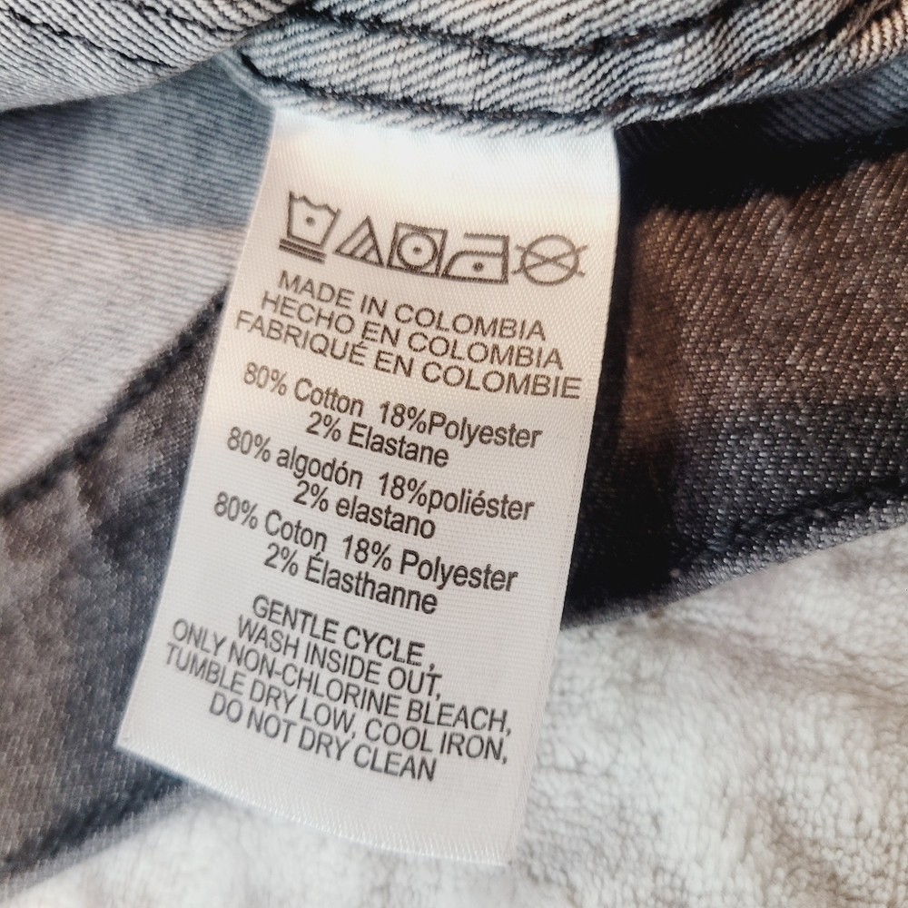 Michael kors women's Cropped Demin Jacket Size XS Steel Grey Washed NWT - Picture 14 of 15
